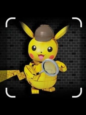 MEGA CONSTRUX Detective Pikachu Buildable Figure - Yellow